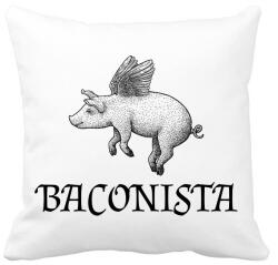 printfashion Baconista - Párnahuzat, Díszpárnahuzat - Fehér (8204189)