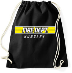 printfashion Tűzoltóság Magyarország - Sportzsák, Tornazsák - Fekete (441564)
