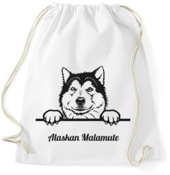 printfashion Alaskai Malamut - Sportzsák, Tornazsák - Fehér (5117485)