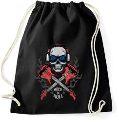printfashion rock n' roll - Sportzsák, Tornazsák - Fekete (15191410)
