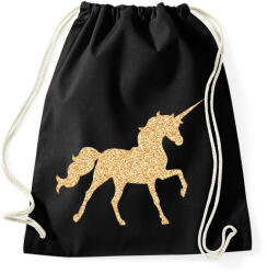 printfashion Unikornis csillogás - Sportzsák, Tornazsák - Fekete (1863606)