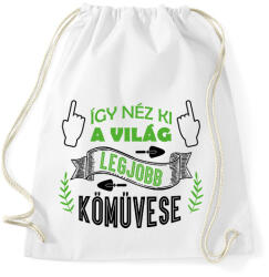 printfashion Így néz ki - Kőműves - Sportzsák, Tornazsák - Fehér (10292031)