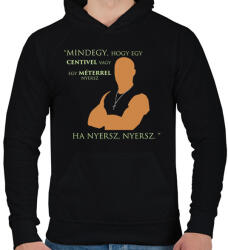 printfashion Dominic Toretto - Férfi kapucnis pulóver - Fekete (1907264)