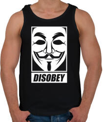 printfashion disobey vendetta - Férfi atléta - Fekete (2893184)