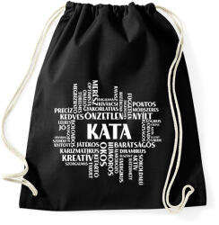 printfashion Pozitív tulajdonságok - névvel - Sportzsák, Tornazsák - Fekete (15728958)