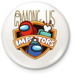printfashion Among us - impostors among us 2 - Kitűző, hűtőmágnes - Fehér (4245979)