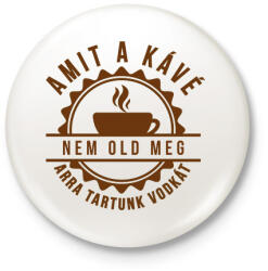 printfashion KávéLove - Kitűző, hűtőmágnes - Fehér (14545772)