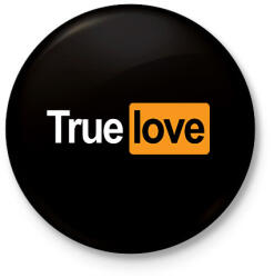 printfashion True Love - Kitűző, hűtőmágnes - Fekete (3102549)