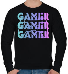 printfashion Gamer - Férfi pulóver - Fekete (5309168)