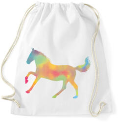 printfashion Színes ló - Sportzsák, Tornazsák - Fehér (11668886)
