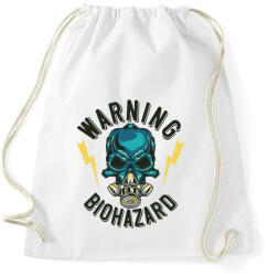 printfashion Firefighter 02 - Warning biohazard - Sportzsák, Tornazsák - Fehér (4921132)