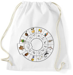 printfashion Rák - Sportzsák, Tornazsák - Fehér (869221)