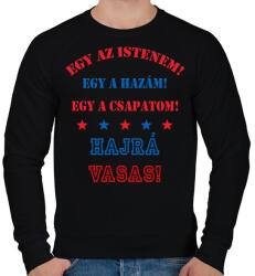 printfashion Vasas - Férfi pulóver - Fekete (2817454)