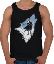 printfashion Farkas - Férfi atléta - Fekete (1460901)