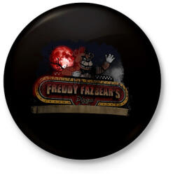 printfashion Fnaf tábla - Kitűző, hűtőmágnes - Fekete (14642721)