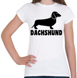 printfashion Dachshund - Női póló - Fehér (13536274)