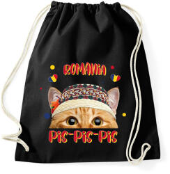 printfashion Cicc-cicc - Romania - Sportzsák, Tornazsák - Fekete (7584001)