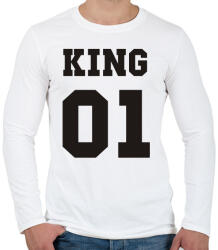 printfashion King - Férfi hosszú ujjú póló - Fehér (491715)