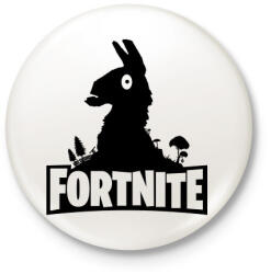 printfashion Fortnite Llama Logó - Fekete - Kitűző, hűtőmágnes - Fehér (3080438)