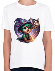 printfashion Varázslófiú vízilóval - Gyerek póló - Fehér (16078073)