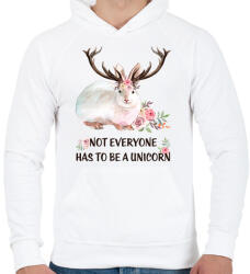 printfashion Nyúltilop - Férfi kapucnis pulóver - Fehér (14494816)