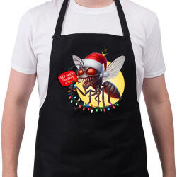 printfashion All I want for Christmas is You! - Vicces karácsonyi szúnyog - Kötény - Fekete (15267394)