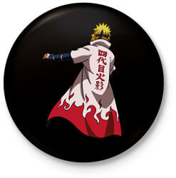 printfashion Naruto Minato - Kitűző, hűtőmágnes - Fekete (16314847)