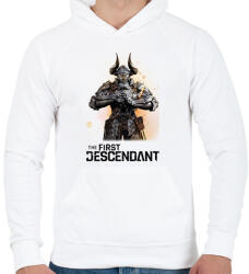 printfashion The First Descendant Ajax - Férfi kapucnis pulóver - Fehér (16258458)