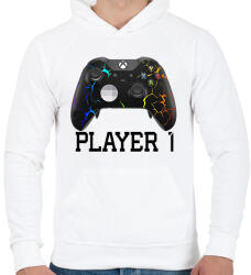 printfashion Xbox Player1 páros póló - Férfi kapucnis pulóver - Fehér (2193362)
