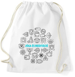 printfashion Jóga és meditáció - Sportzsák, Tornazsák - Fehér (6346537)
