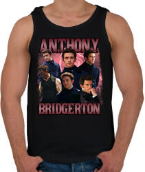 printfashion Bridgerton Anthony - Férfi atléta - Fekete (16529449)