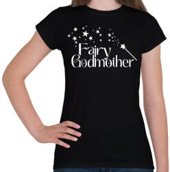 printfashion Fairy Godmother - Női póló - Fekete (16553044)