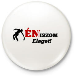 printfashion Én sosem iszom eleget - Kitűző, hűtőmágnes - Fehér (3079003)