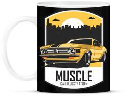 printfashion Muscle car - Bögre - Fekete (15574520)