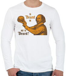 printfashion Tor beard or not to beard? - Férfi hosszú ujjú póló - Fehér (6836918)