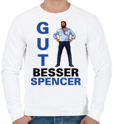 printfashion Gut, Besser, Spencer - Férfi pulóver - Fehér (9827885)