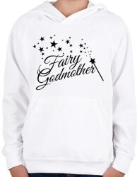 printfashion Fairy Godmother - Gyerek kapucnis pulóver - Fehér (16551934)