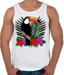 printfashion Tukán - Férfi atléta - Fehér (13600311)