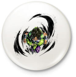 printfashion Broly - Kitűző, hűtőmágnes - Fehér (3079187)