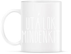 printfashion utálok mindenkit1 - Bögre - Fehér (6846317)