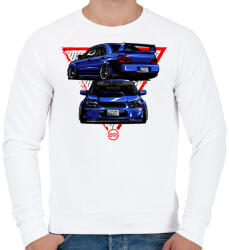 printfashion Subaru WRX STI - Férfi pulóver - Fehér (3267125)