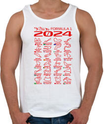 printfashion Formula 1 2024 P - Férfi atléta - Fehér (15670237)