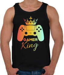 printfashion Gamer king - Férfi atléta - Fekete (3929476)