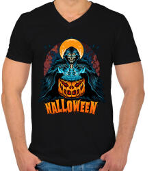 printfashion halloween - Férfi V-nyakú póló - Fekete (14189897)