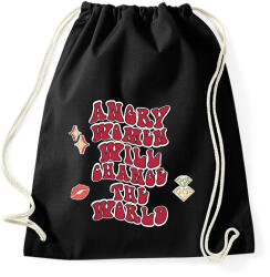 printfashion Angry women - Sportzsák, Tornazsák - Fekete (8535714)