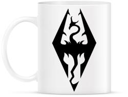 printfashion The Elder Scrolls V - Skyrim Logo - Bögre - Fehér (2704195)