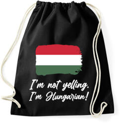 printfashion I'm not yelling - Sportzsák, Tornazsák - Fekete (7416644)