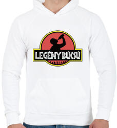 printfashion Legénybúcsú J-park - Férfi kapucnis pulóver - Fehér (4177992)