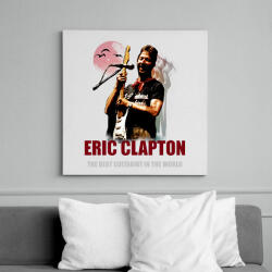 printfashion ERIC CLAPTON - Vászonkép - Fehér (6632689)