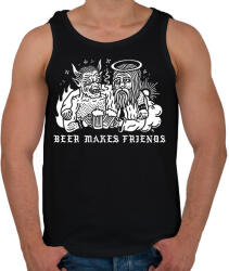 printfashion Drink beer for friends - Férfi atléta - Fekete (2396535)